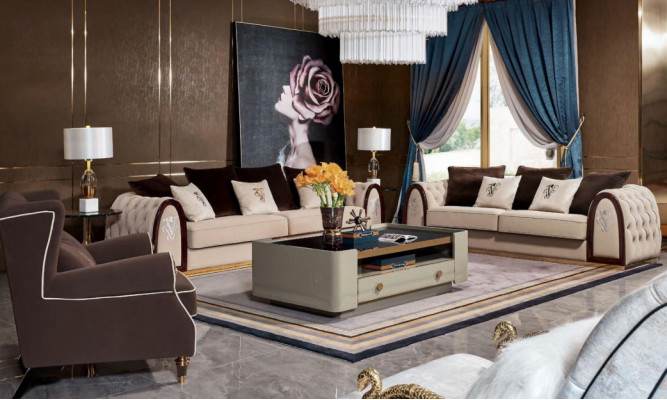 Trois places Chesterfield Canapé 3 places Canapé Upholstery Siège Suite Canapés 3 places