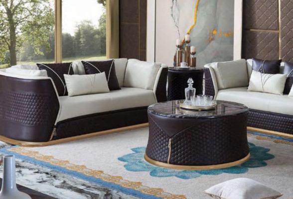 Designer Table Basse Table d'appoint Canapé Salon Table Mobilier Rond