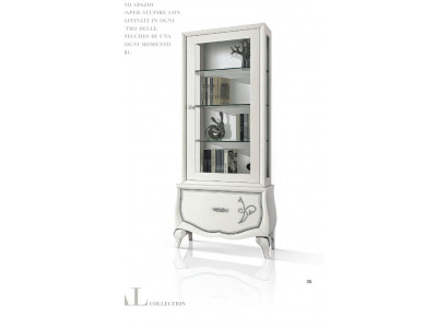 Vitrines Armoire en verre Armoires étagère en bois Vitrine de design de vitrine moderne Salon neuf