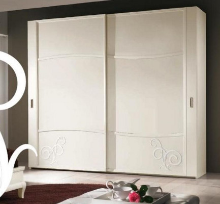 Armoire Armoire avec portes coulissantes Mur de la chambre Armoires de design en bois