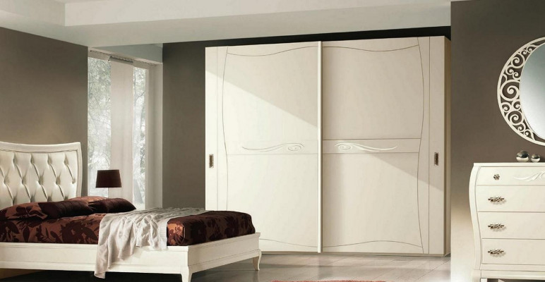 Armoire de luxe avec portes coulissantes Armoires de chambre en bois Design