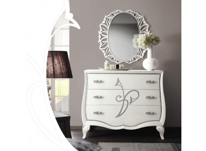 Commode Miroir Commodes Armoire Luxe Étagère Console Groupe de meubles nouveau Ensemble 2pcs.