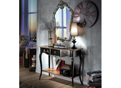 Consoles Table Commode avec Miroir Ensemble de meubles de luxe de style moderne en 2 pièces. nouveau