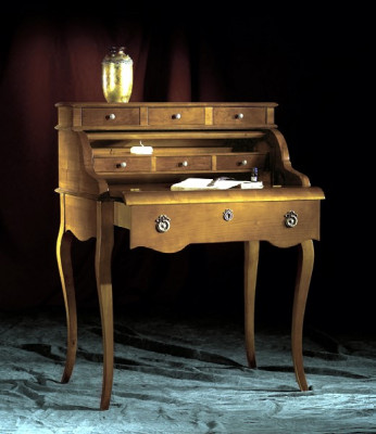 Bureau baroque Table de bureau en bois noble Tables style rococo Mobilier antique Italie.