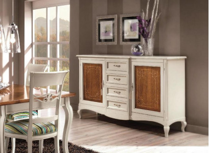 Commode Buffet Étagère Armoire Étagères Meubles en bois massif d'Italie Armoires