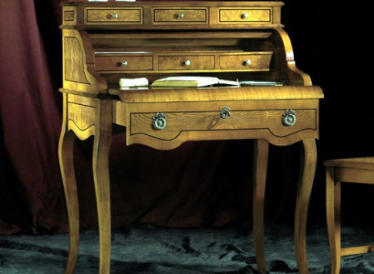 Bureau Table de bureau Bois noble Tables Baroque Rococo Mobilier de style antique nouveau