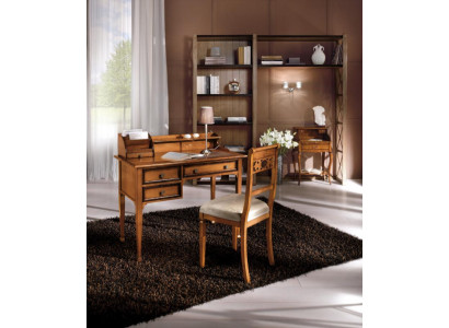 Table en bois Chaise Tables 2pcs Ameublement Bois massif Bureau Fauteuil Table