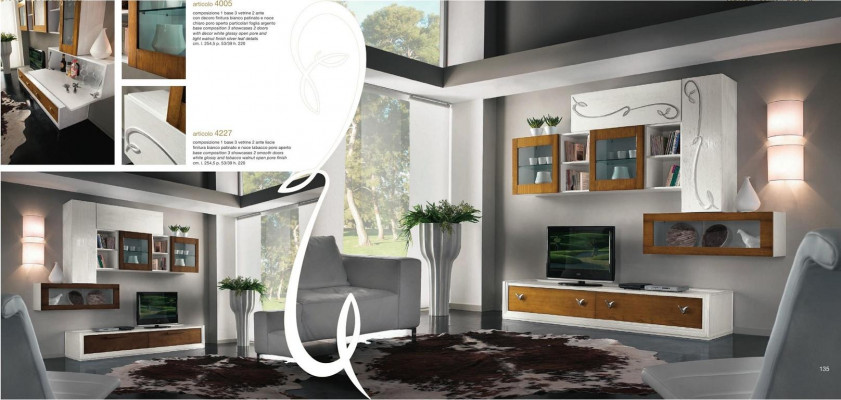 Unité murale extension murale pour téléviseur Mur Living Furniture Meuble TV Armoire murale Étagère Design