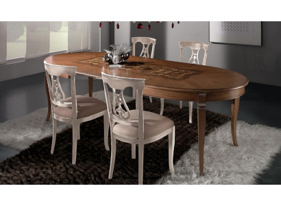 Mobilier Tables Table en bois massif Table de salle à manger de luxe Design italien Meubles Italie