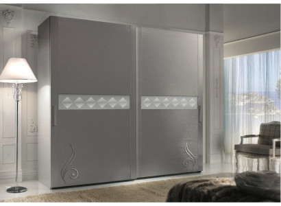 Armoire Armoire Luxe Portes Coulissantes Conception Armoires Vêtements Mobilier Bois neuf