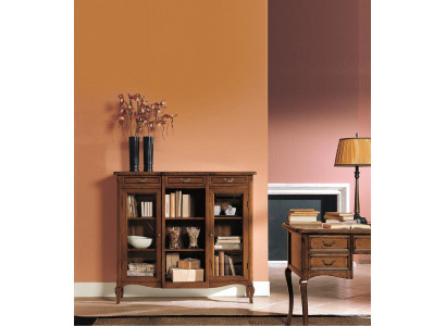 Étagère à livres Buffet Classique Meubles Étagères Bois Salon Vitrine Armoire