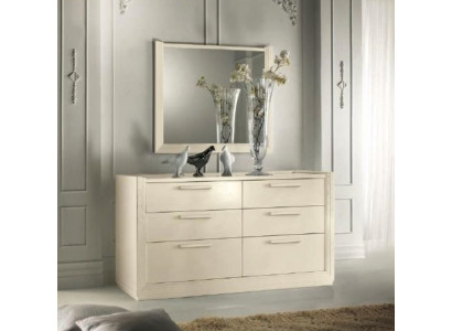Commode Miroir Commodes en groupe Bois Design Buffet Côté Armoire Étagère Ensemble 2 pièces