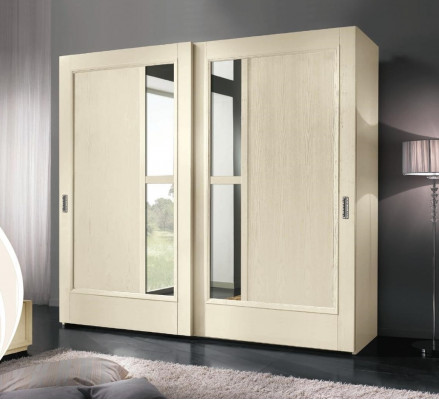Armoires Vêtements Armoire Garde-robe Luxe Portes Coulissantes Design Bois Moderne