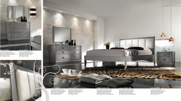 Chambre Lit Table de chevet Lits Bois Groupe Double Design Ensemble Suite 3 pièces.