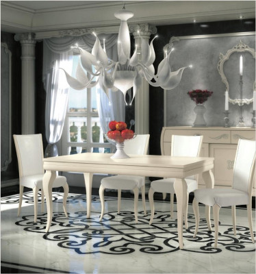 Salle à manger Table à manger Chaise Ess Table Groupe de design Tables Bois Moderne Ensemble 5 pièces.