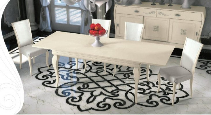 Salle à manger Table à manger Chaise Ess Table Groupe de design Tables Bois Moderne Ensemble 5 pièces.