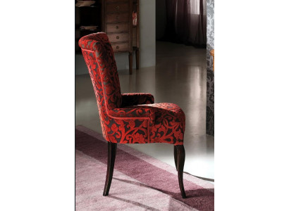 Salon Chaises inclinables Luxueux Fauteuil Chaise Bois Marron Meubles italiens Tapisserie