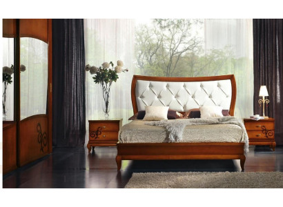 Chambre de luxe Lit Lit double Bois Rembourrage Lits Cadre de lit double Moderne