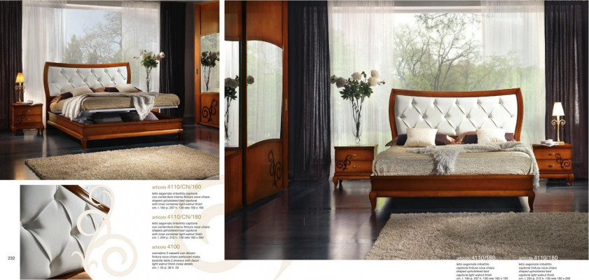 Chambre de luxe Lit Lit double Bois Rembourrage Lits Cadre de lit double Moderne