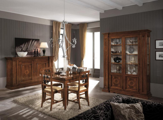 Bahut Vitrines en bois massif Bahut de salon Bahut Vaccari cav giovanni