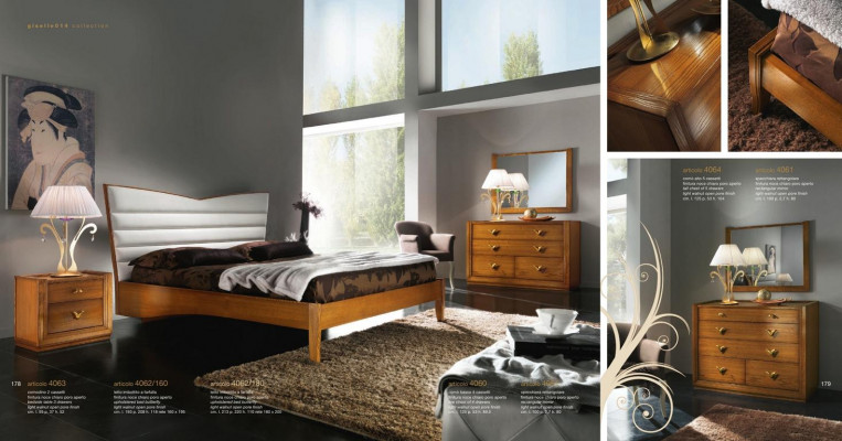 Chambre de luxe Lit Lit double Bois Rembourrage Lits Cadre de lit double Moderne