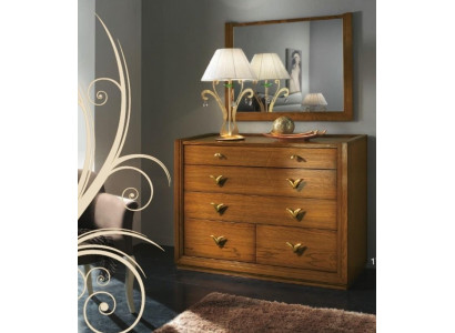 Commode Miroir Suite Groupe Commodes Console Bois Armoire Étagère Ensemble neuf 2 pièces
