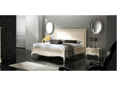 Chambre Lit Table de chevet Lit double Rembourrage Lits set Groupe Suite 3pcs.