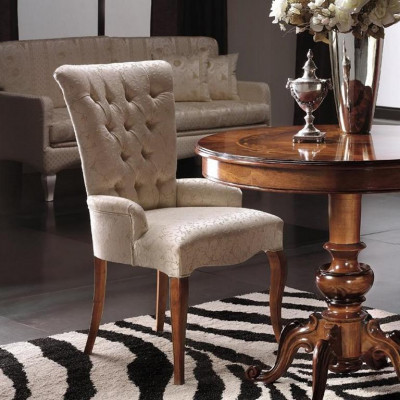 Chaise rembourrée de salle à manger en fauteuil en velours fauteuil de luxe chaise chaises meubles de salle d'étude