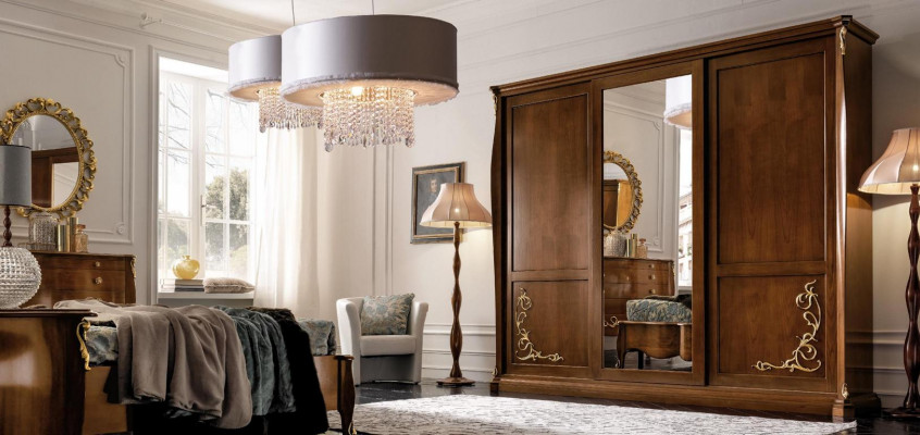 Armoire de chambre en bois Meubles baroques de style classique nouvel Armoires de garde-robe