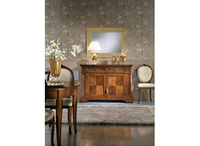Commode avec miroir Console Meubles Commodes Garde-robe Design Luxe Buffet 2 pièces.