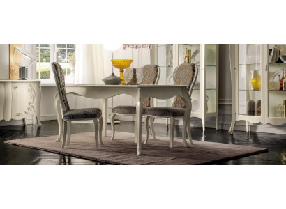 Table classique en bois Table baroque Rococo Salle à manger Table à manger royal