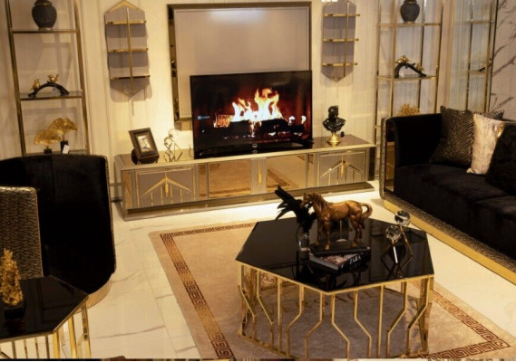 Meuble télé bas de gamme de luxe Etagère Buffet Meuble télé Commode Meuble télé Armoir Mobilier neuf