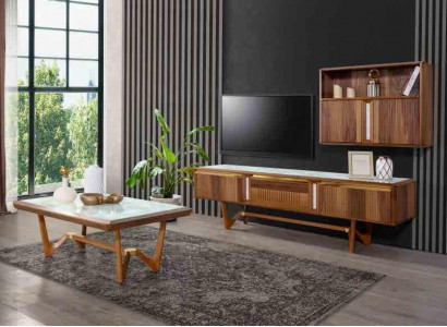 Sideboard tv Lowboard Meuble TV Armoire Table Salon Bois Moderne Unité murale Mobilier