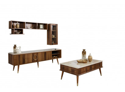 Unité murale design Armoire murale Étagère Buffet Meuble TV Meuble TV Basse télévision Meuble TV