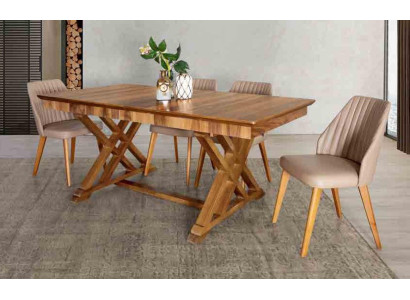 Salle à manger Table à manger Table Mobilier Ameublement Tables Mobilier de style italien Bois