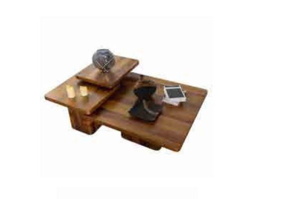 Ensemble de table basse en bois 3 pièces. Ensembles de tables de salon Canapé en bois Tables Meubles