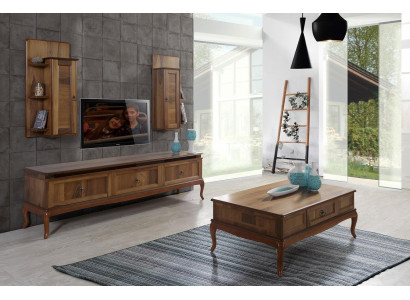 Salon Tables en bois Table d'appoint Style italien Table Basse Table basse Table d'appoint en bois