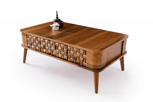 Design Table Basse Tables Rectangulaires Bois Table de Salon Meubles Modernes de Luxe