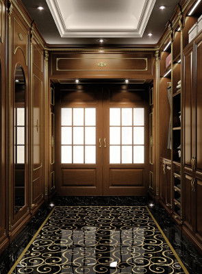 Vestiaire à vêtements sur pied Luxe Vestiaire Classique Portemanteau sur Mesure