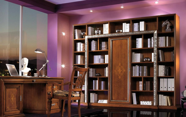 Bureau Table de bureau Fauteuil de bureau Armoire Ensemble de meubles de bureau Armoires Italie Massif