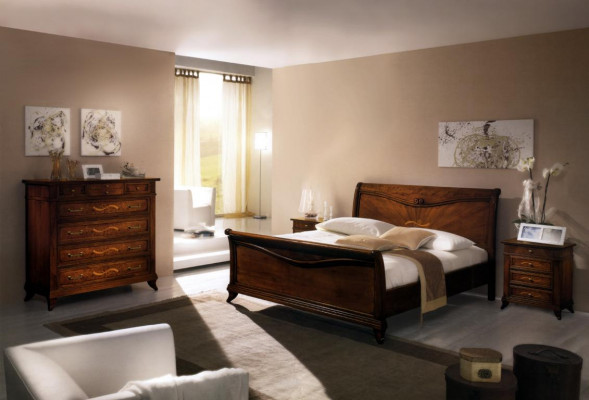 Classique s Bed Luxury Chesterfield Cuir Chambre Hôtel Style Ancien Lits