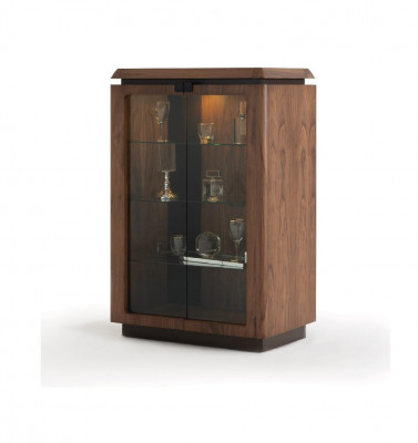 Vitrine en bois de luxe Buffet de présentation Armoires de conception brun Mobilier Armoire neuf