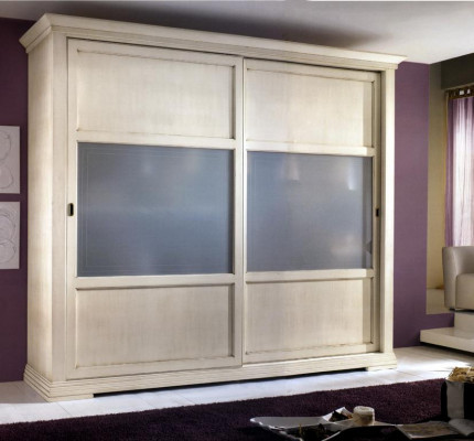 Armoire de luxe Mobilier italien Armoire de chambre Armoires en bois massif