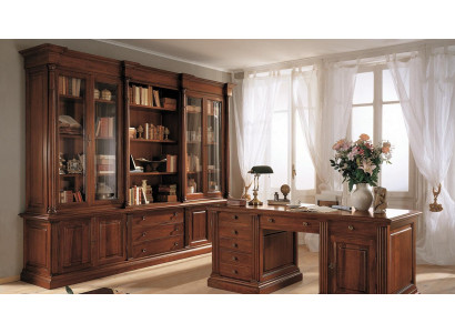 Étagère de bureau Armoire en bois Armoire de bureau Étagères Armoires Vitrine Italie Meubles