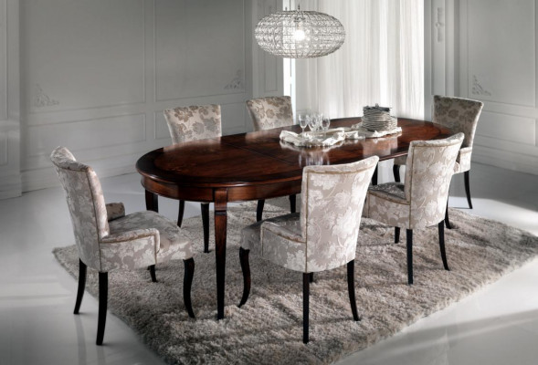 Table à manger Suite Mobilier de salle à manger Ameublement Groupe Table + 6 chaises Ensemble 7 pièces.