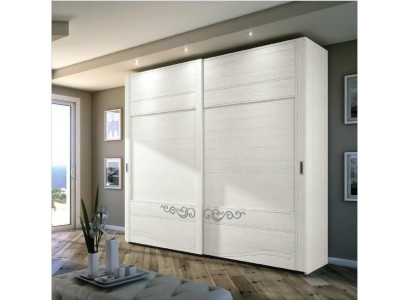 Armoire Étagère Rangement Porte-manteau Moderne Miroir Bois Design