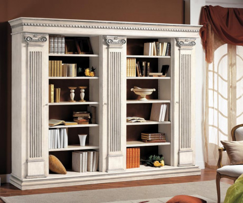 Salon Armoire Étagère Bibliothèque Bois Armoire de bureau Étagère Armoires Vitrine Italie