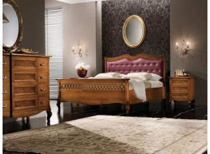 Chambre design italienne lit 2x tables de chevet commode 4 pièces. Ensemble neuf