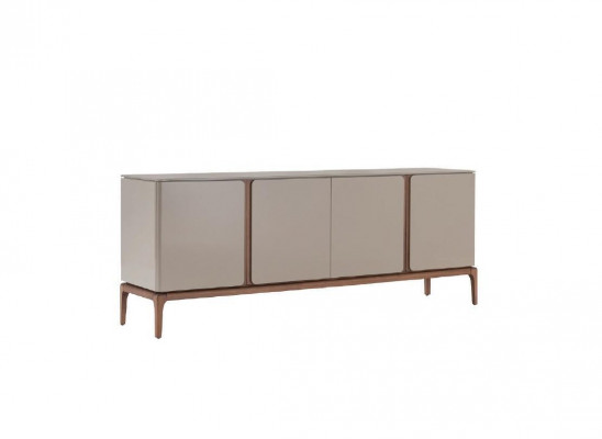 Buffet de salon en bois beige, style moderne, armoire XXL