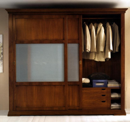 Armoire de luxe Armoire de chambre Armoires en bois massif Mobilier italien